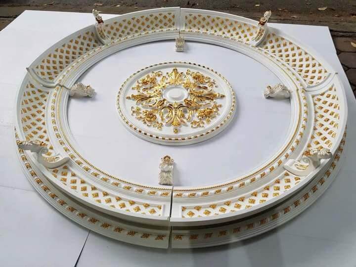 Thi Công Mâm Trần Trang Trí Dát Vàng TPHCM